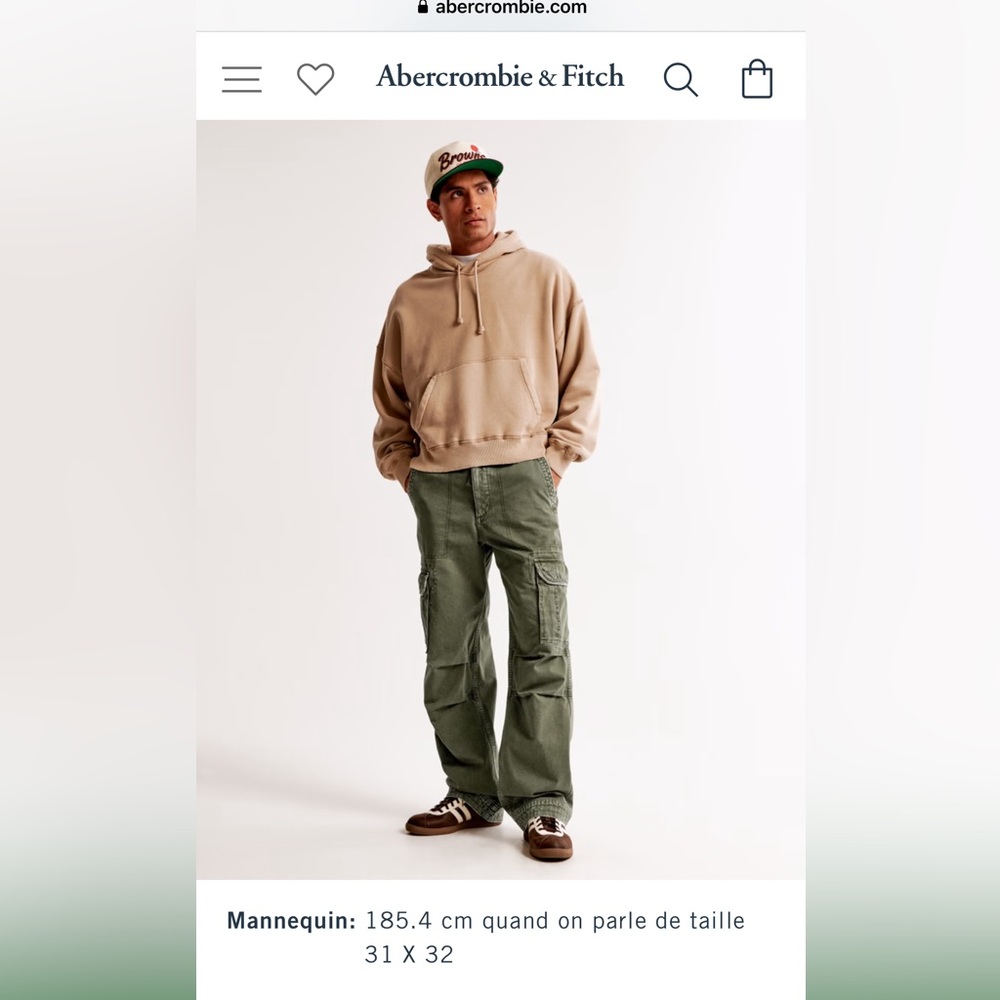 Abercrombie Green Cargo Pants